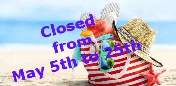 gb Close from May 5th to 25th